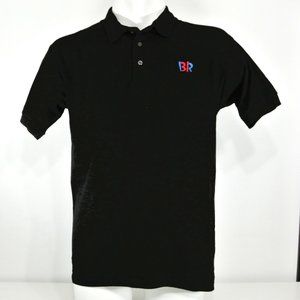 BASKIN ROBBINS Ice Cream Black Polo Shirt Employee Uniform NEW Size XL